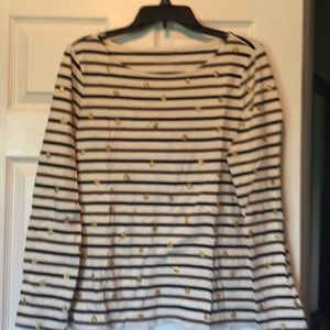 Talbots 100% cotton long sleeve tee
